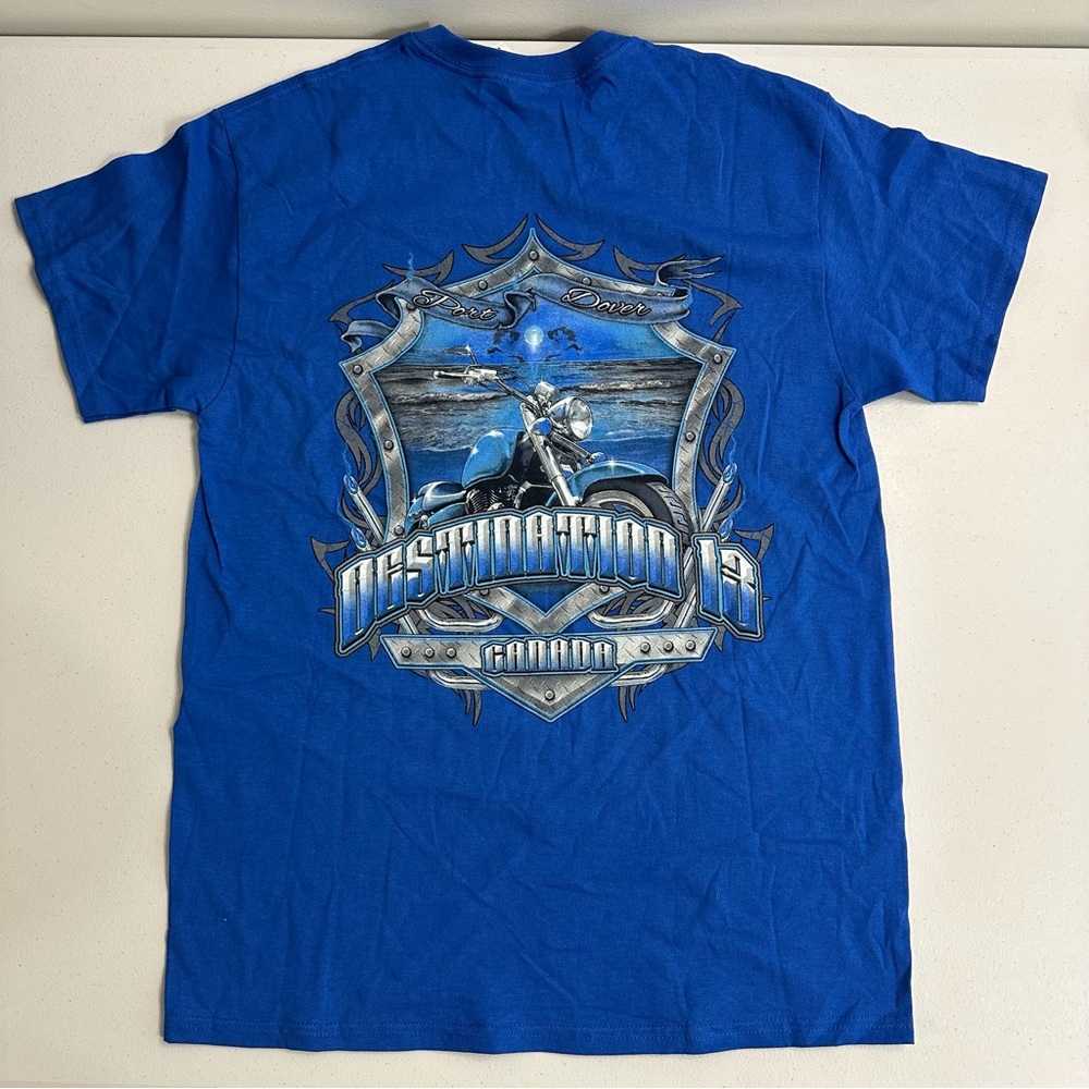 Port Dover Blue Graphic T-Shirt